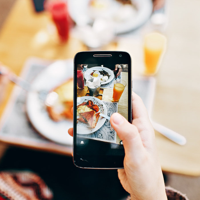 可以给食物拍照的智能手机