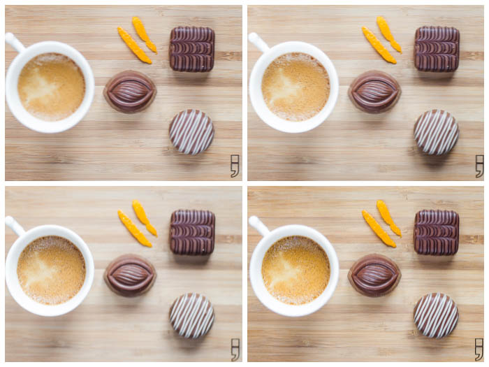 描绘一杯咖啡的图片拼贴画一杯咖啡与果仁糖在一块木板材