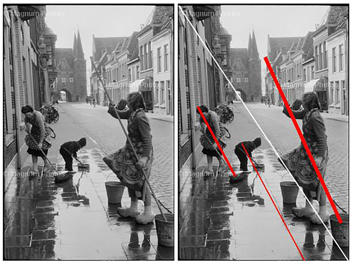 Diptych街景照片指向Henri Cartier Breessons摄影构成技术
