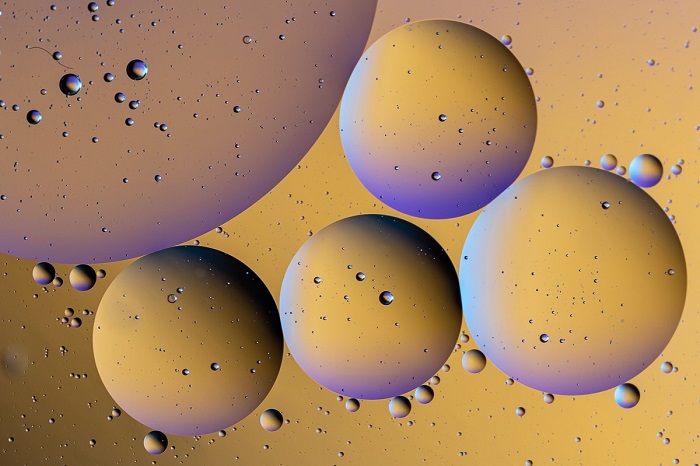 抽象油和水摄影由拉里·坎宁安