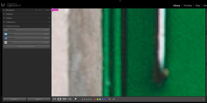 使用zoom放大11次照片的屏幕截图 - 如何在Lightroom中调整图像大小