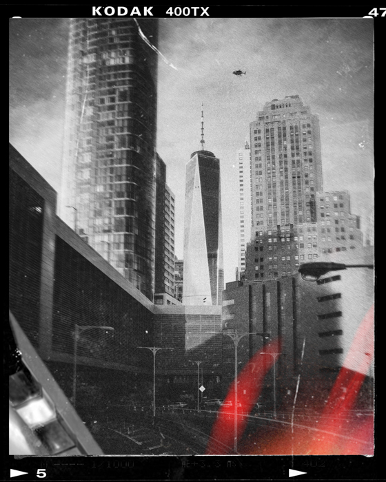 用最好的黑白胶片拍摄的城市风景
