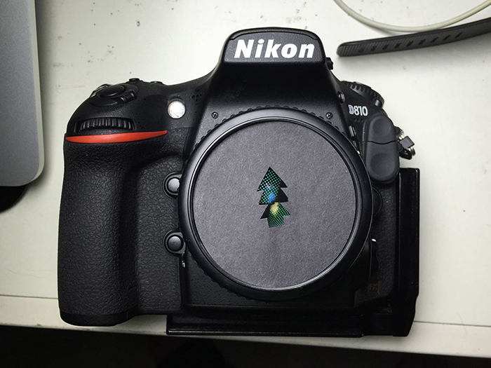 尼康相机的照片与定制的散焦形状滤镜