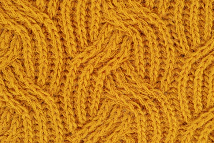 黄色针织图案