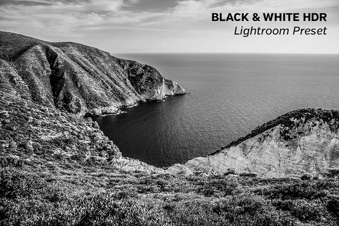 景观编辑用黑白HDR Lightroom预设预设预设